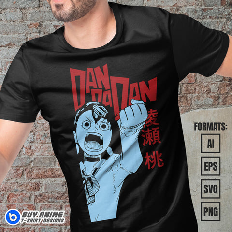 Dandadan Anime Vector T-shirt Design Template