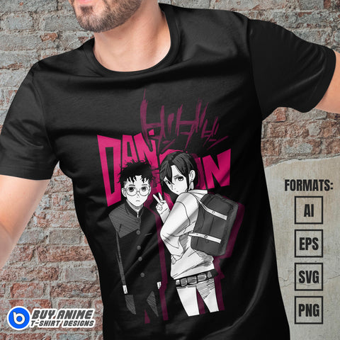 Dandadan Anime Vector T-shirt Design Template #2