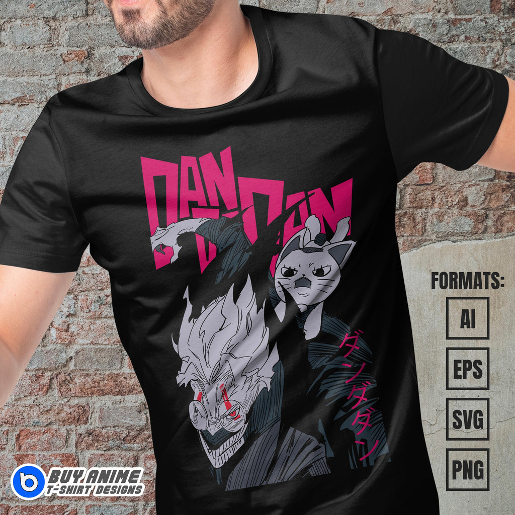 Dandadan Anime Vector T-shirt Design Template #3