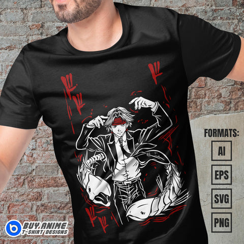 Chrollo Hunter x Hunter Vector T-shirt Design Template