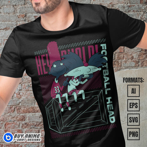 Hey Arnold Vector T-shirt Design Template