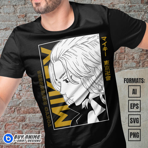 Tokyo Revengers Anime Vector T-shirt Design Template #5