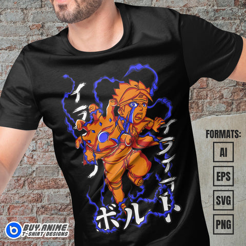 Boruto Anime Vector T-shirt Design Template