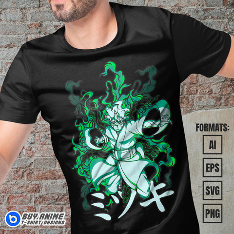 Mitsuki Boruto Anime Vector T-shirt Design Template