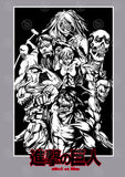 Attack On Titan Anime Vector T-shirt Designs Bundle Templates