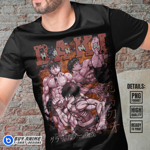 Baki Hanma Anime Bootleg T-shirt Design