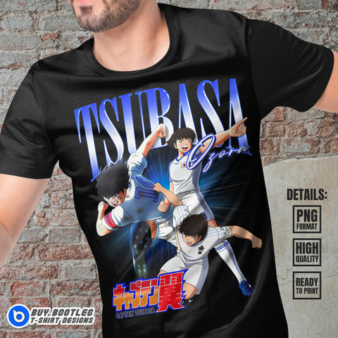 Captain Tsubasa Anime Bootleg T-shirt Design