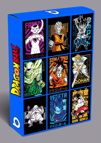 Dragon Ball Vector Anime T-shirt Designs Bundle Templates #2