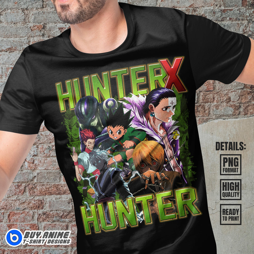 Hunter x Hunter Anime Bootleg T-shirt Design