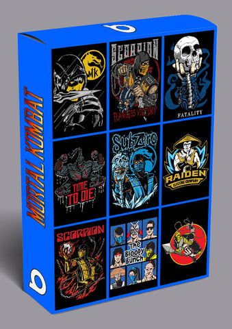 Mortal Kombat Anime Vector T-shirt Designs Bundle Templates