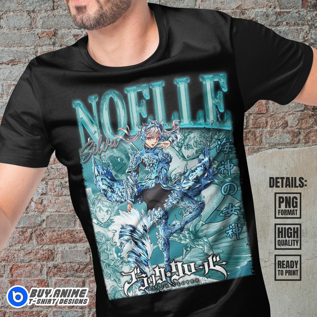 Noelle Silva Black Clover Anime Bootleg T-shirt Design