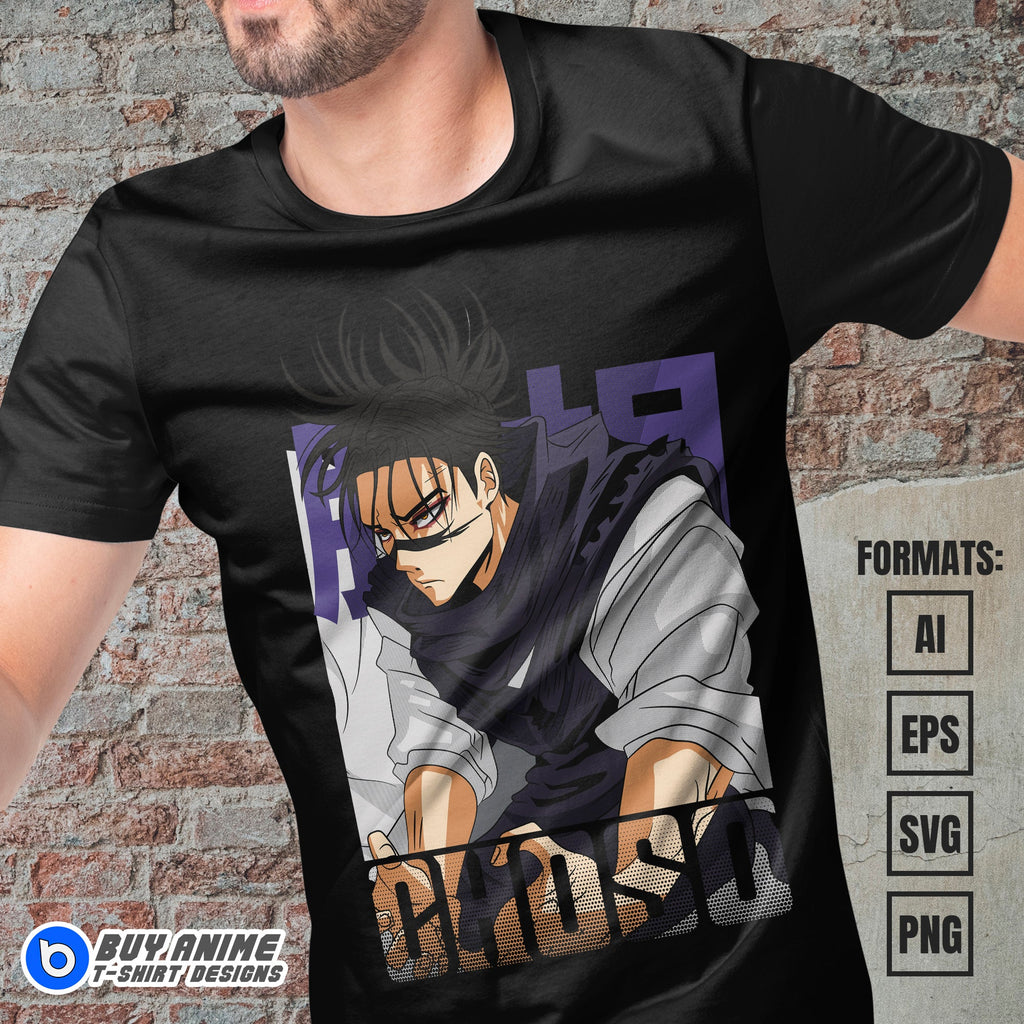 Premium Choso Jujutsu Kaisen Anime Vector T-shirt Design Template #2