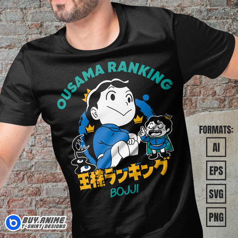 Ranking of Kings Anime Vector T-shirt Design Template #4