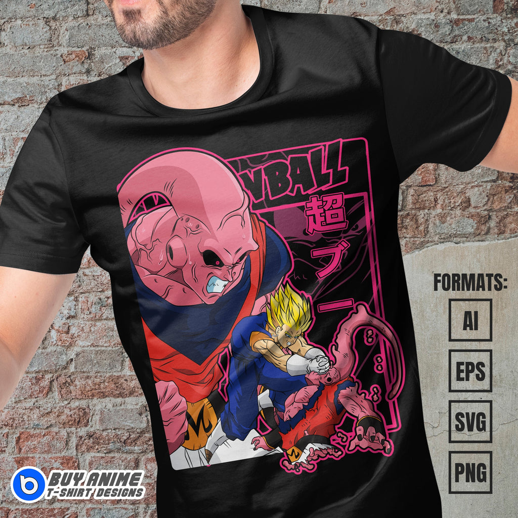 Premium Dragon Ball Anime Vector T-shirt Design Template #26