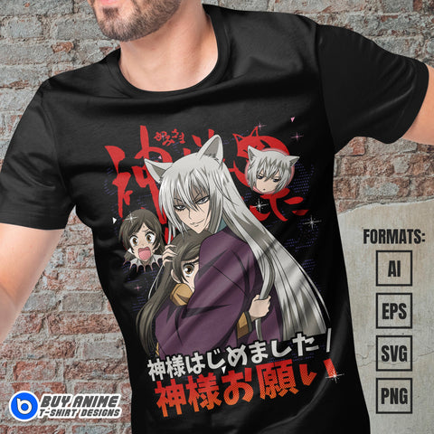 Premium Kamisama Kiss Anime Vector T-shirt Design Template