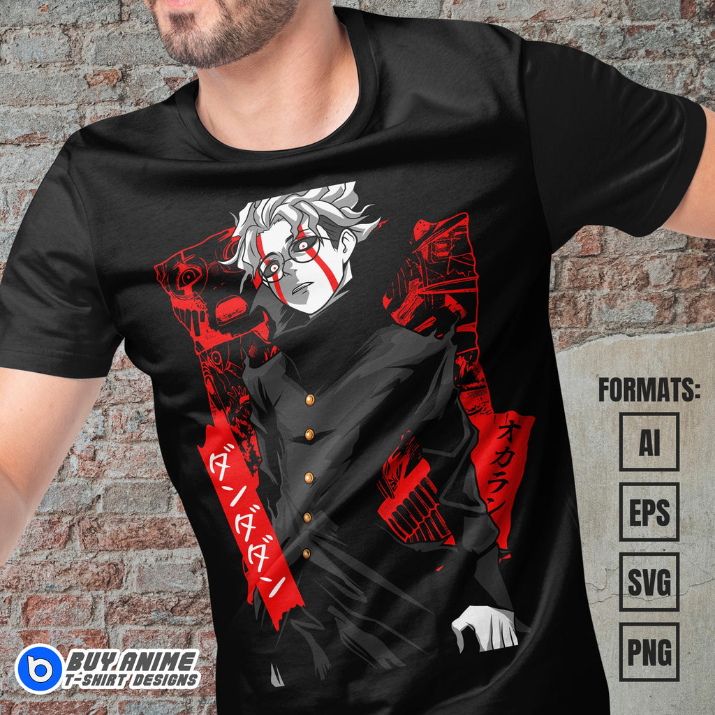 Premium Dandadan Anime Vector T-shirt Design Template #2