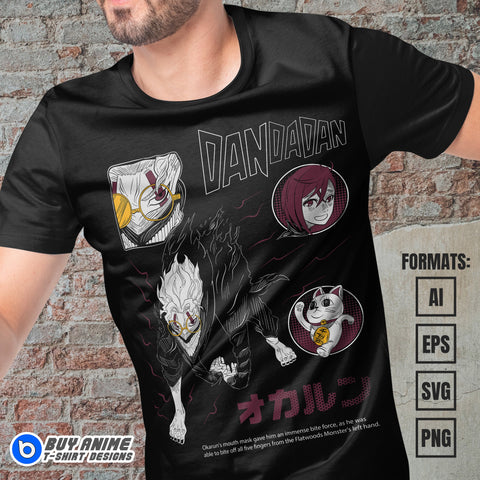 Premium Dandadan Anime Vector T-shirt Design Template #5