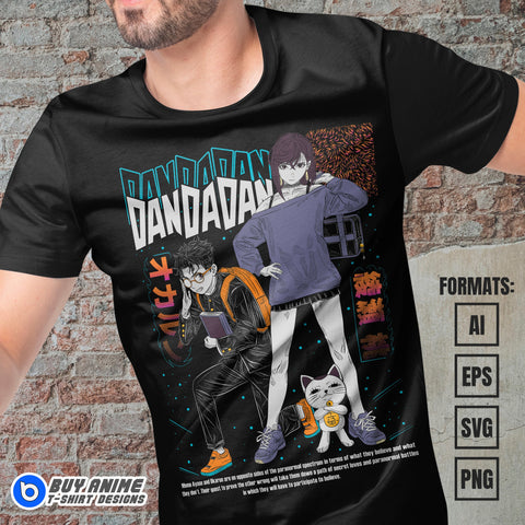 Premium Dandadan Anime Vector T-shirt Design Template #6