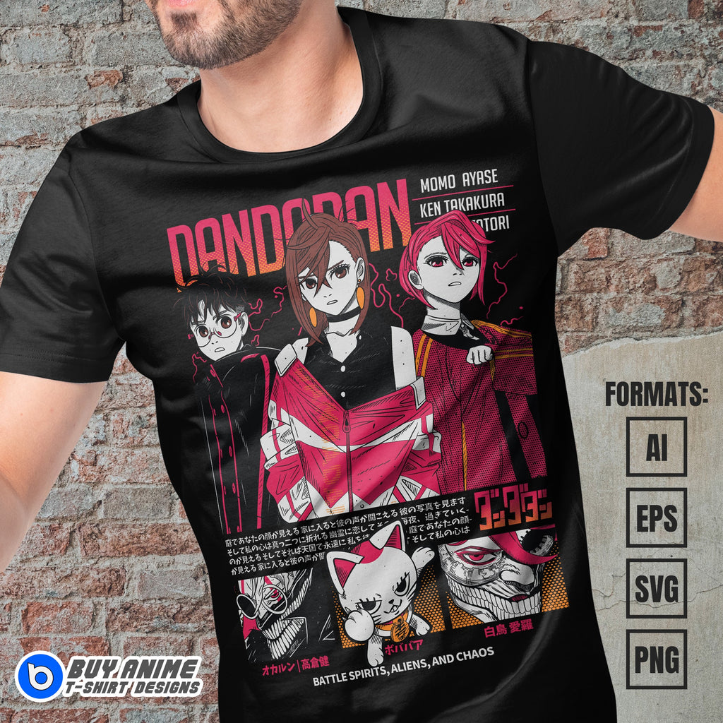 Premium Dandadan Anime Vector T-shirt Design Template #7