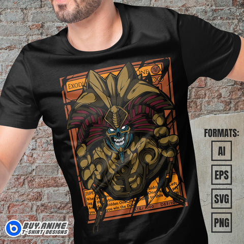 Premium Exodia Yu Gi Oh Anime Vector T-shirt Design Template