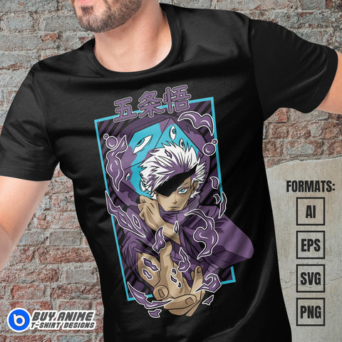 Premium Jujutsu Kaisen Anime Vector T-shirt Design Template #24