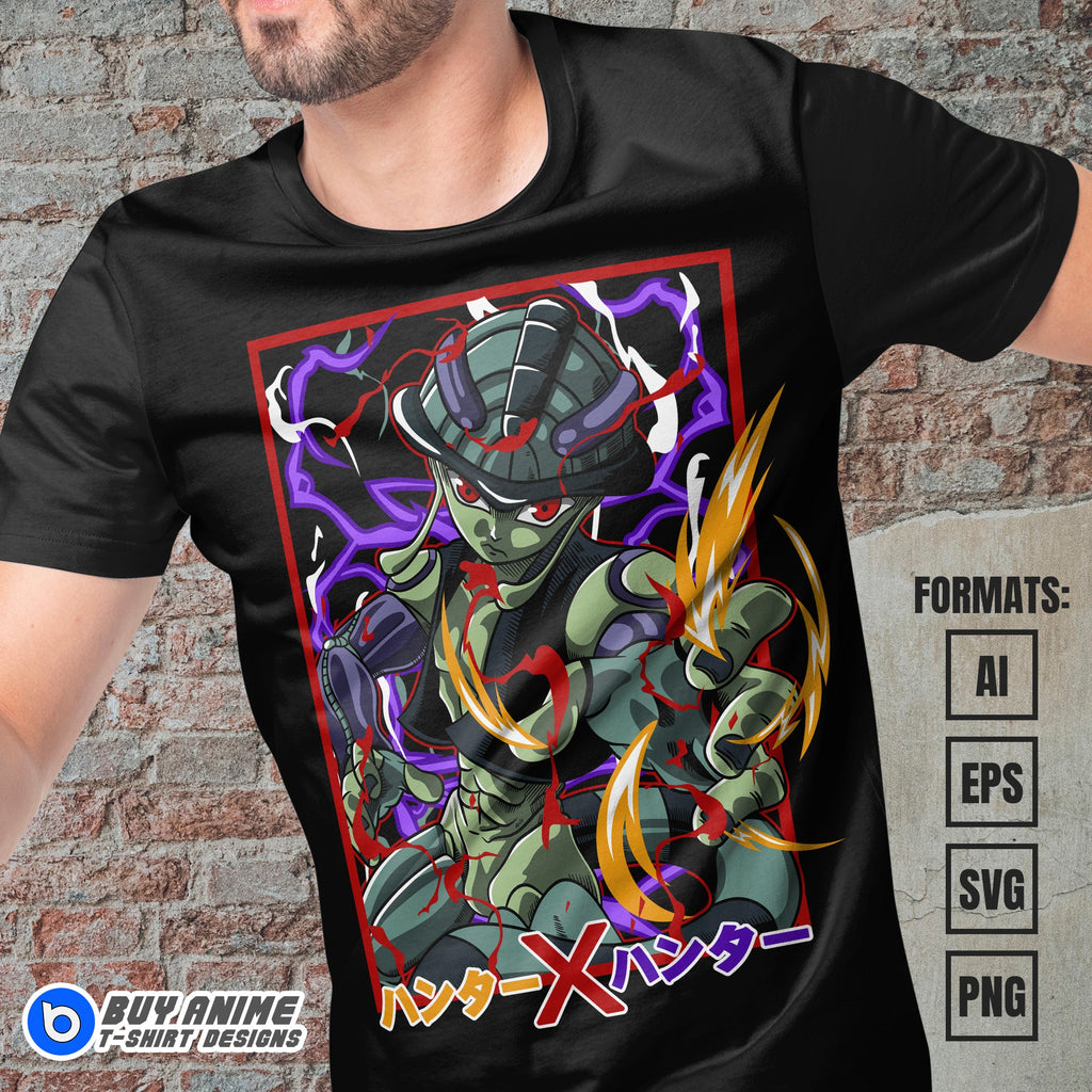 Premium Meruem Hunter x Hunter Anime Vector T-shirt Design Template