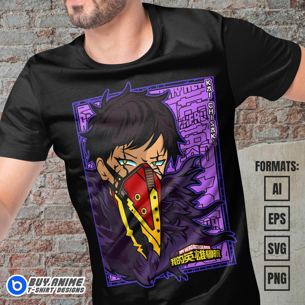 Premium Kai Chisaki My Hero Academia Anime Vector T-shirt Design Template