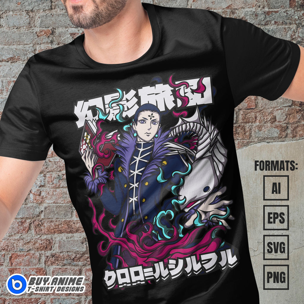 Premium Chrollo Hunter x Hunter Anime Vector T-shirt Design Template #2