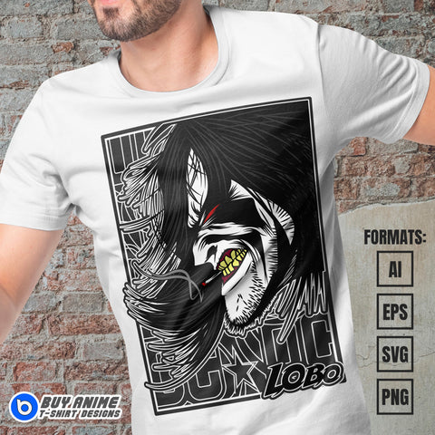 Premium Lobo Vector T-shirt Design Template