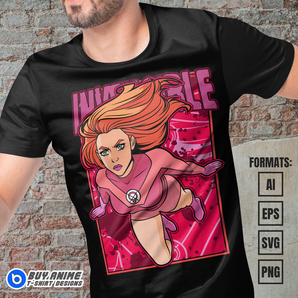 Premium Atom Eve Invincible Vector T-shirt Design Template