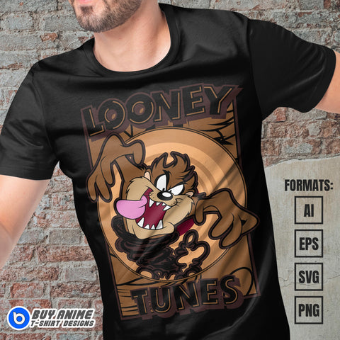 Premium Taz Vector T-shirt Design Template