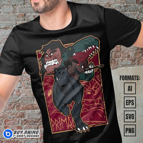 Premium Primal Vector T-shirt Design Template