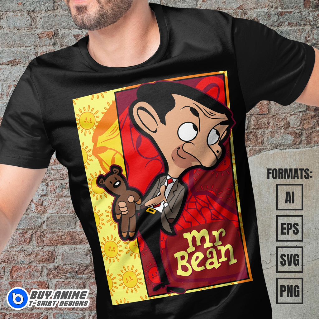 Premium Mr Bean Vector T-shirt Design Template