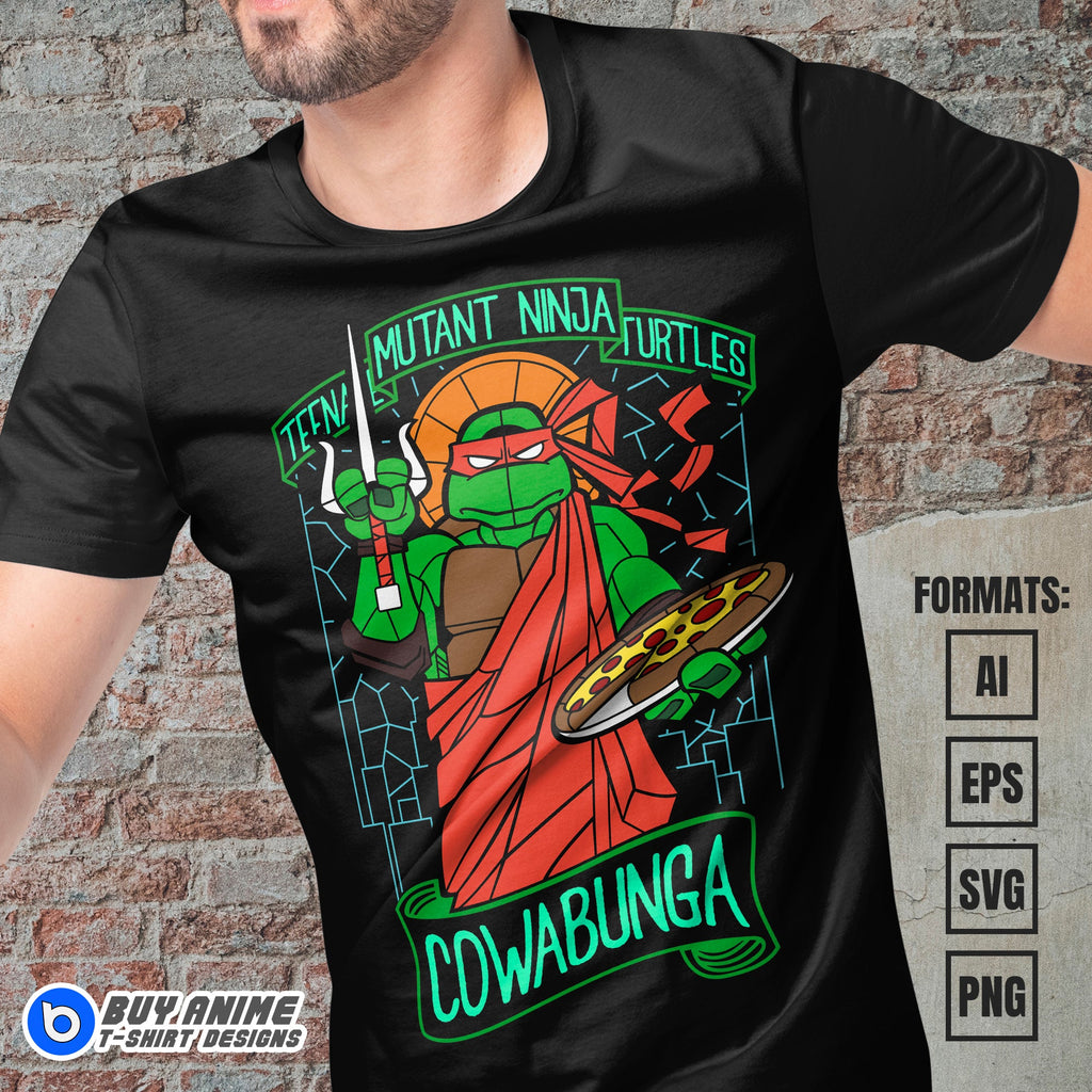 Premium Michelangelo Teenage Mutant Ninja Turtles Vector T-shirt Design Template