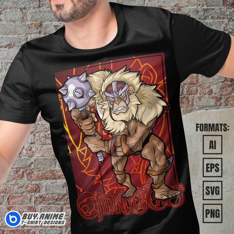 Premium Mandrilo Thundercats Vector T-shirt Design Template