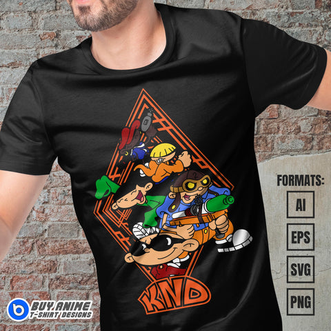 Premium Codename Kids Next Door Vector T-shirt Design Template