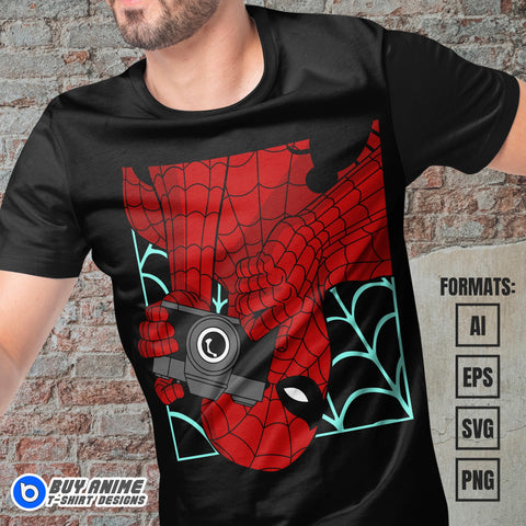 Premium Spider-Man Vector T-shirt Design Template #4