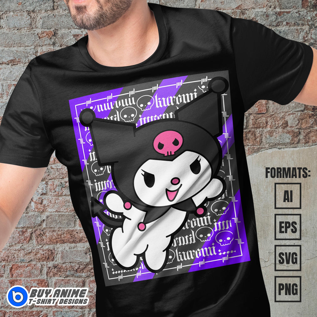 Premium Kuromi Vector T-shirt Design Template #3