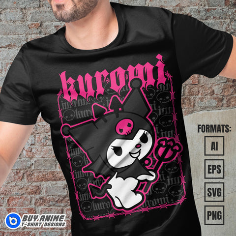 Premium Kuromi Vector T-shirt Design Template #9