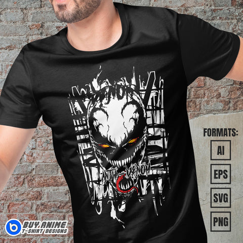 Premium Anti-Venom Vector T-shirt Design Template