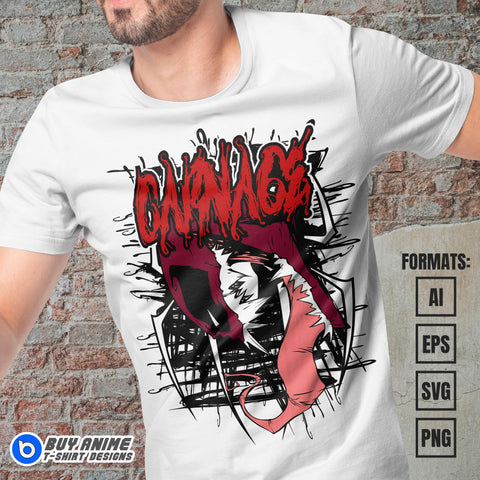 Premium Carnage Vector T-shirt Design Template