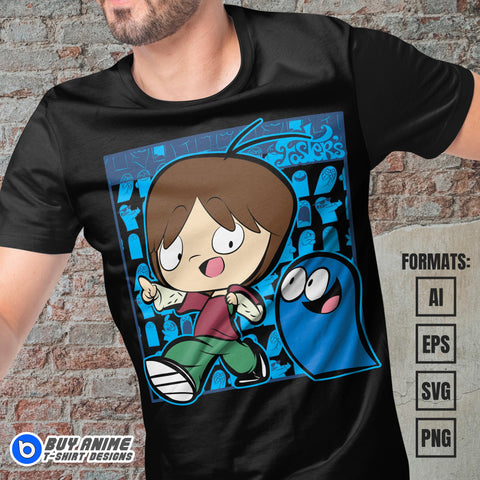 Premium Fosters Home for Imaginary Friends Vector T-shirt Design Template