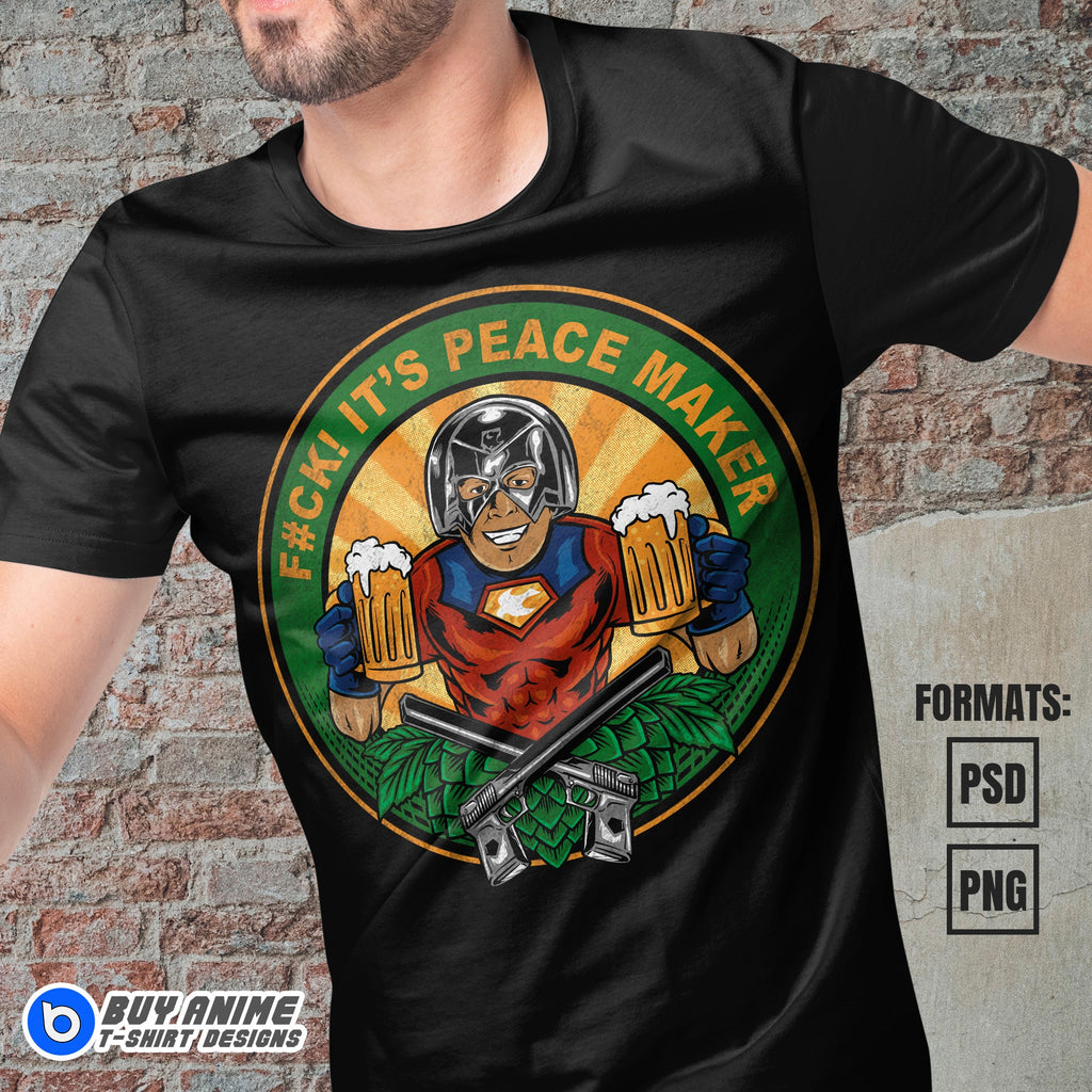 Premium Peace Maker Vector T-shirt Design Template