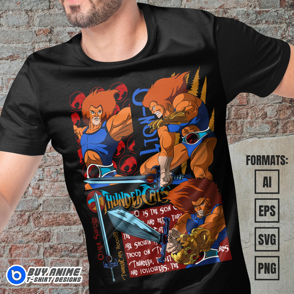 Premium Lion-O ThunderCats Vector T-shirt Design Template