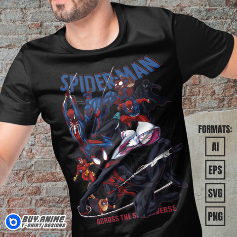 Premium Spider-Man Vector T-shirt Design Template #6