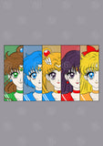 Sailor Moon Anime Vector T-shirt Designs Bundle Templates #2