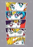 Sailor Moon Anime Vector T-shirt Designs Bundle Templates #2