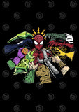 Spiderman Vector T-shirt Designs Bundle Templates