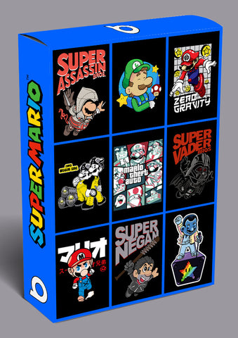 Super Mario Vector T-shirt Designs Bundle Templates #3