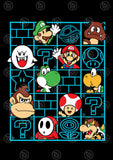 Super Mario Vector T-shirt Designs Bundle Templates #4